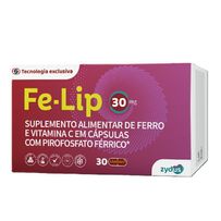 Fe-Lip 30mg Zydus 30 Cápsulas