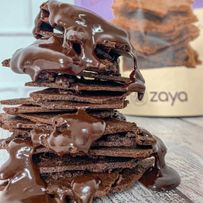 Lascas de Brownie Crocantes Zaya Zaytas Gotas de Chocolate 80g