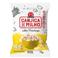 Pipoca Canjica de Milho Okoshi Sabor Manteiga 40g