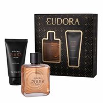 Kit Eudora Pulse Action Desodorante Colônia 100ml + Balm Pós-Barba 75g