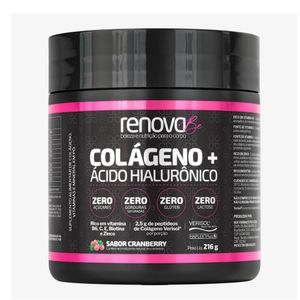 Suplemento Alimentar Renova Be Colágeno + Ácido Hialurônico Sabor Cranberry 216g