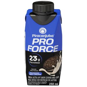 Bebida Láctea Piracanjuba Pro Force Zero Lactose Cookies And Cream 23g - 250ml