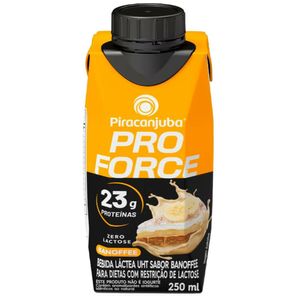 Bebida Láctea Piracanjuba Pro Force Zero Lactose Banoffee 23g - 250ml