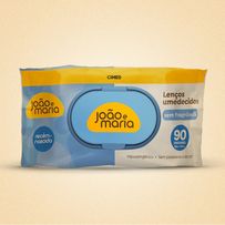 Lenço Umedecido Cimed João e Maria Sem Fragrância 90 Unidades