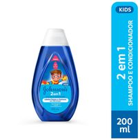 Shampoo e Condicionador Johnsons Kids 2 em 1 - 200ml