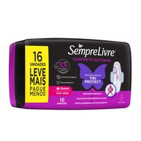 Absorvente Externo Sempre Livre Conforto Noturno Suave com Abas 16 Unidades
