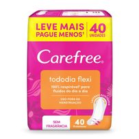 Protetor Diário Carefree Tododia Flexi 40 Unidades