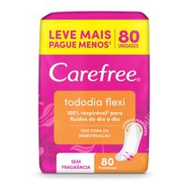 Protetor Diário Carefree Tododia Flexi 80 Unidades