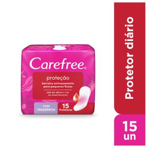 Protetor Diário Carefree Proteção com Fragrância 15 unidades