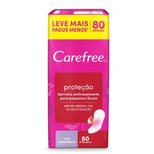 Protetor Diário Carefree Proteção com Fragrância 80 Unidades