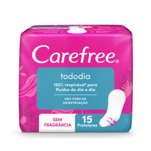 Protetor Diário Carefree TodoDia Sem Perfume 15 Unidades