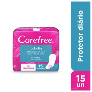 Protetor Diário Carefree TodoDia Sem Perfume 15 Unidades
