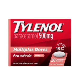 Tylenol 500mg 20 comprimidos