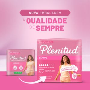 Roupa Íntima Plenitud Femme para Incontinência G/XG 16 Unidades