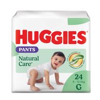 Fralda Pants Huggies Premium Natural Care G Roupinha 24 Unidades