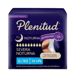 Roupa Íntima Plenitud Noturna para Incontinência G/XG 14 Unidades