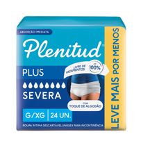 Roupa Íntima Plenitud Plus para Incontinência G/XG 24 Unidades