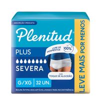 Roupa Íntima Plenitud Plus para Incontinência G/XG 32 Unidades