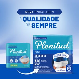 Roupa Íntima Plenitud Plus para Incontinência G/XG 32 Unidades