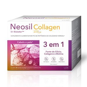 Suplemento Alimentar Neosil Collagen Sabor Abacaxi para Cabelos, Unhas e Pele 30 Sachês de 5g