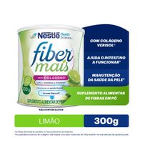 Suplemento Alimentar FiberMais Colágeno Mix de Fibras Sabor Limão 300g