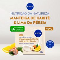 Sabonete em Barra Nivea Nutrição da Natureza Manteiga de Karité & Lima da Pérsia 6 unidades 80g cada