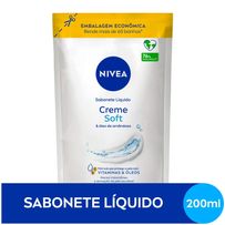 Sabonete Líquido Nivea Creme Soft Refil 200ml