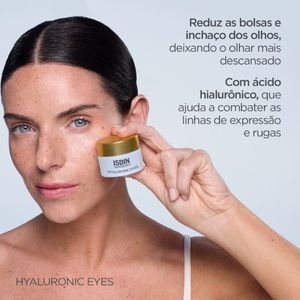 Gel Refrescante Antissinais para o Contorno dos Olhos Isdin Isdinceutics Hyaluronic Eyes 15g