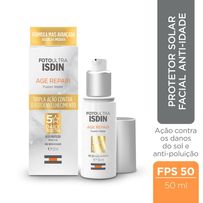 Protetor Solar Facial Isdin Foto Ultra Fusion Water Anti-Idade Age Repair 5 Stars FPS 50 - 50ml