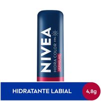 Hidratante Labial Nivea Hidra Color 3 Em 1 Vermelho 4,8g