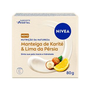 Sabonete em Barra Nivea Vegetal Nutrição Da Natureza Manteiga De Karité & Lima Da Pérsia 80g