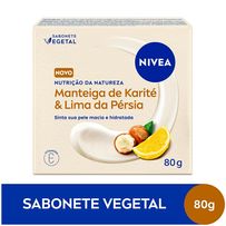 Sabonete em Barra Nivea Vegetal Nutrição Da Natureza Manteiga De Karité & Lima Da Pérsia 80g