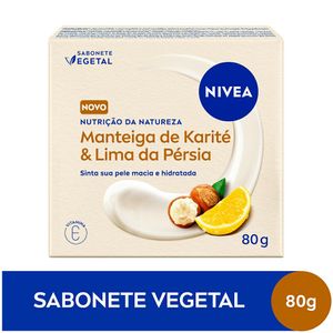 Sabonete em Barra Nivea Vegetal Nutrição Da Natureza Manteiga De Karité & Lima Da Pérsia 80g