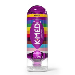 Lubrificante Íntimo e Gel de Massagem K-Med 2 Em 1 LGBT+ 203g