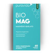 Suplemento Alimentar Puravida Bio Mag Magnésio Quelato 60 Cápsulas