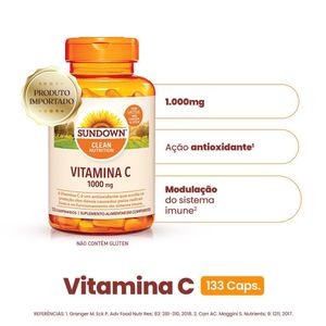 Suplemento Alimentar Sundown Vitamina C 1000mg 133 Comprimidos