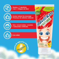 Gel Dental Infantil Malvatrikids Extrato Natural 70g