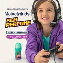 Desodorante Roll-On Infantil Malvatrikids Sem Perfume 65ml