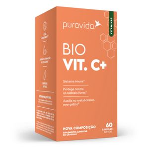 Suplemento Alimentar Puravida BIO VIT C+ - 60 Cápsulas