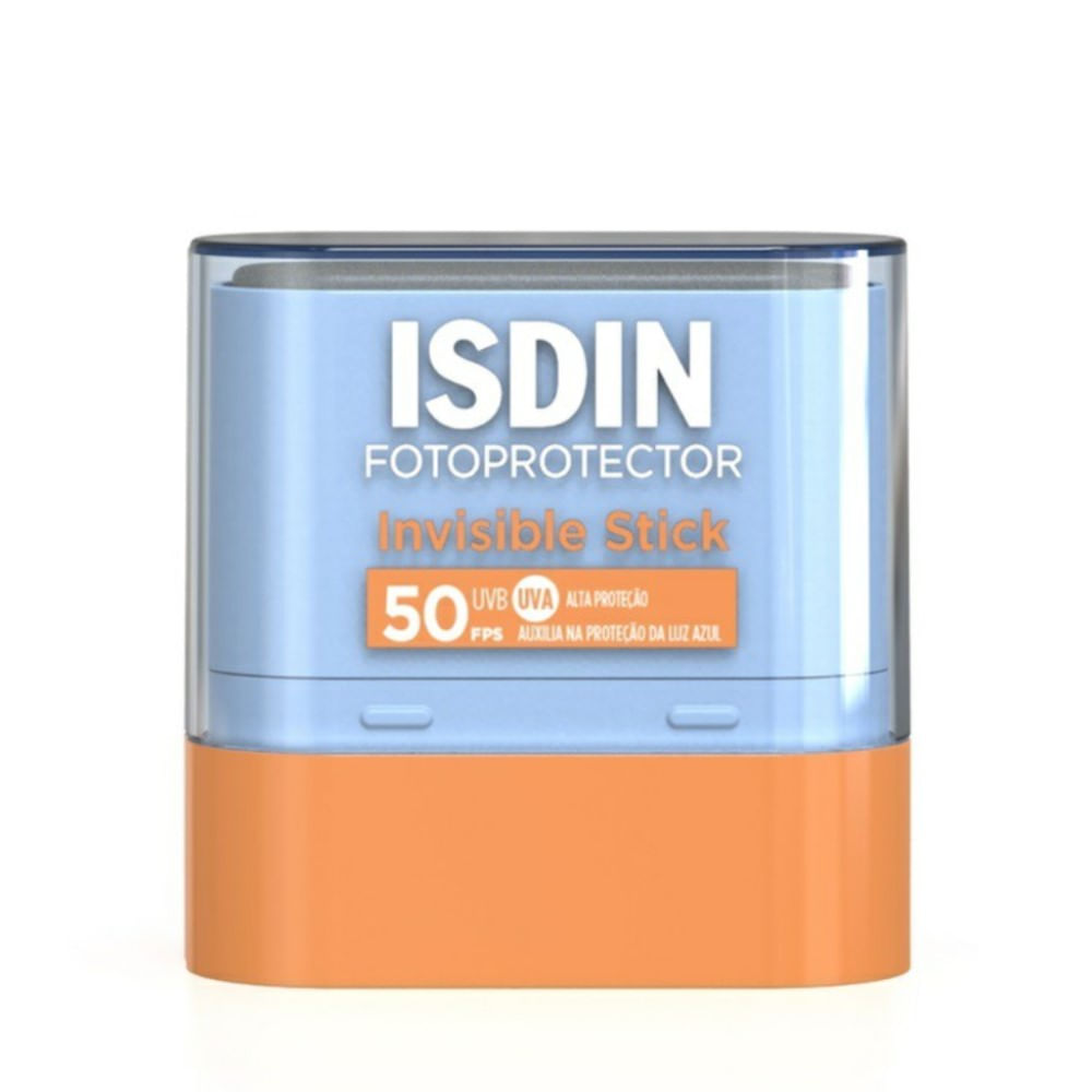 Protetor Solar Facial em Bastão Isdin Fotoprotector Invisible Stick FPS50 10g