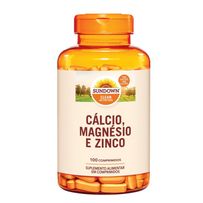 Suplemento Alimentar Sundown Calcio Magnéso e Zinco 100 Comprimidos