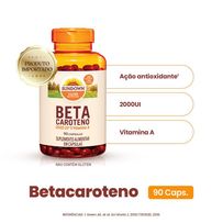Suplemento Alimentar Sundown Betacaroteno 2.000UI 90 Cápsulas