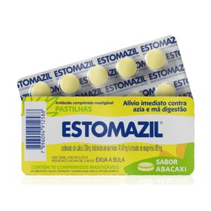 Antiácido Estomazil Sabor Abacaxi Pastilha 10 Comprimidos