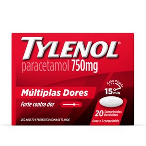 Tylenol 750mg 20 Comprimidos