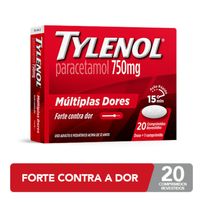 Tylenol 750mg 20 Comprimidos