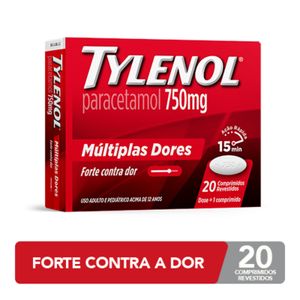 Tylenol 750mg 20 Comprimidos