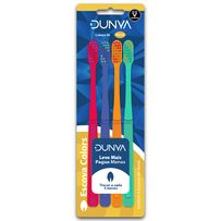 Escova Dental Dunya Colors Macia 4 Unidades