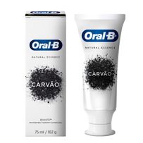 Creme Dental Oral-B 3D White Natural Essence Com Carvão Natural 75ml