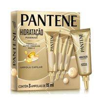 Ampola Capilar Pantene Pro-V Hidratação Poderosa 3 Unidades de 15ml Cada