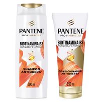 Kit Pantene PRO-V Miracles Biotinamina B3 Antiqueda & Nutrição Shampoo 300ml + Condicionador 150ml